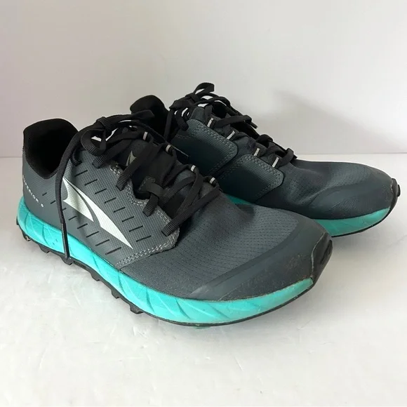 Altra Superior 5 Trail Running Shoes Zero Drop Womens 8.5 Gray Green AL0A5483202 - Picture 1 of 13